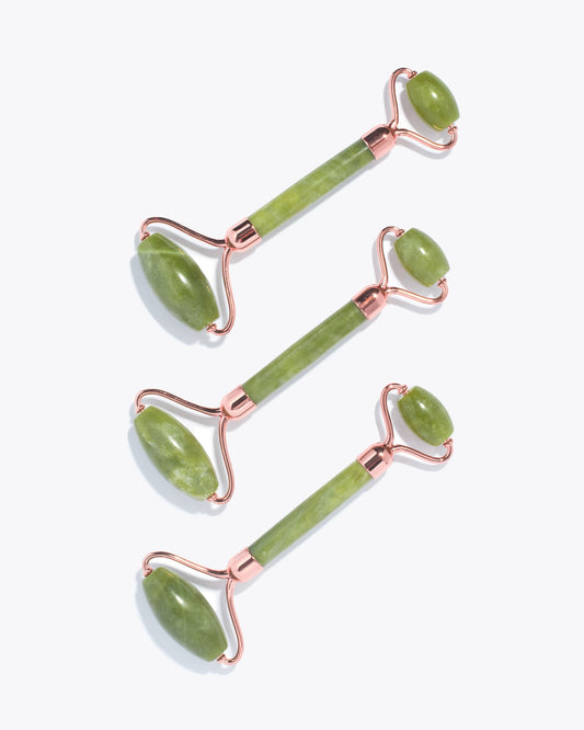 ISLAND JADE Rose Gold Gemstone Facial Roller