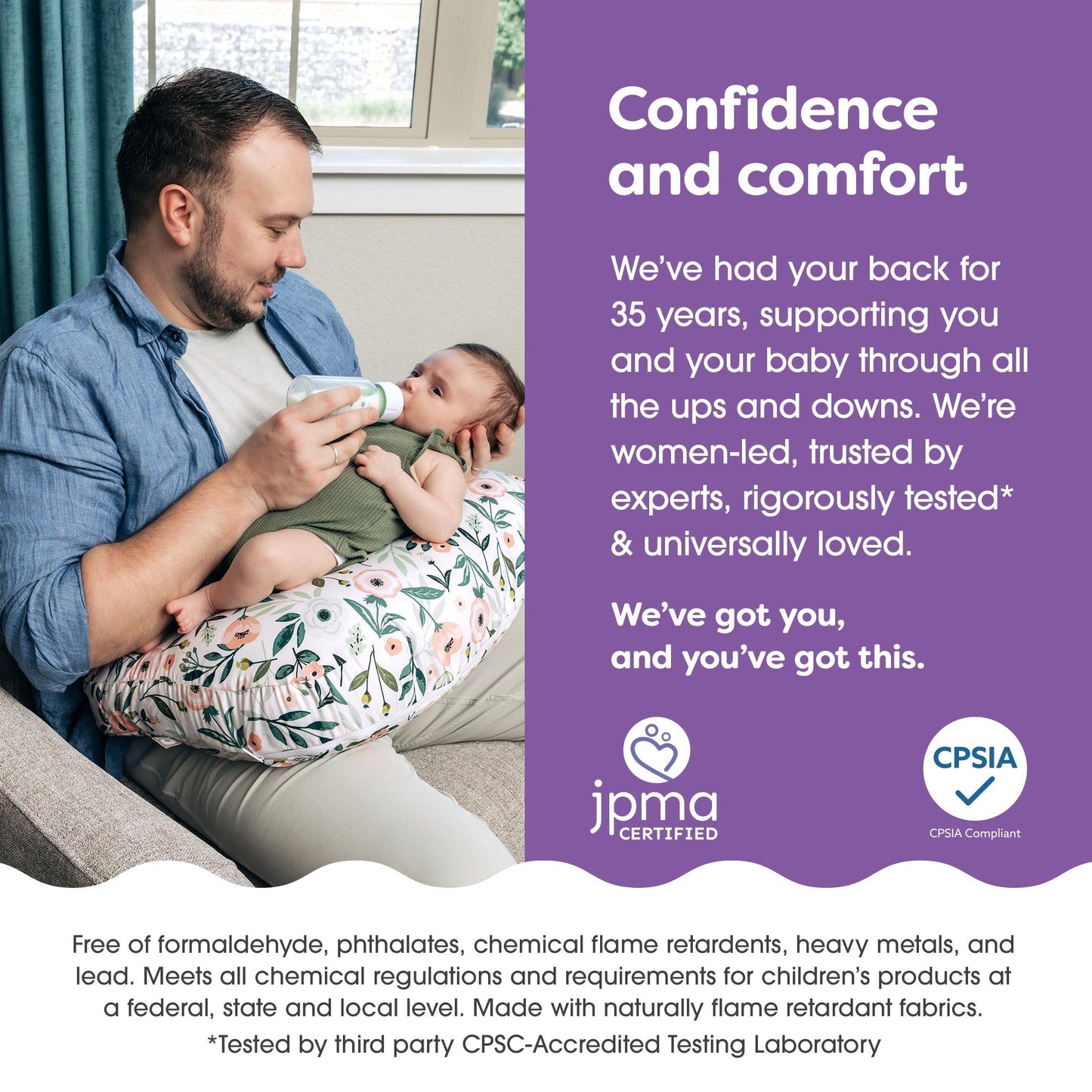 New Boppy® Bare Naked® Nursing Pillow