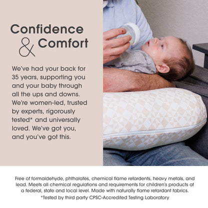 New Boppy Nursing Pillow Organic Cotton Cover